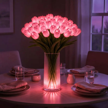 Glowing Tulip Light Bouquet