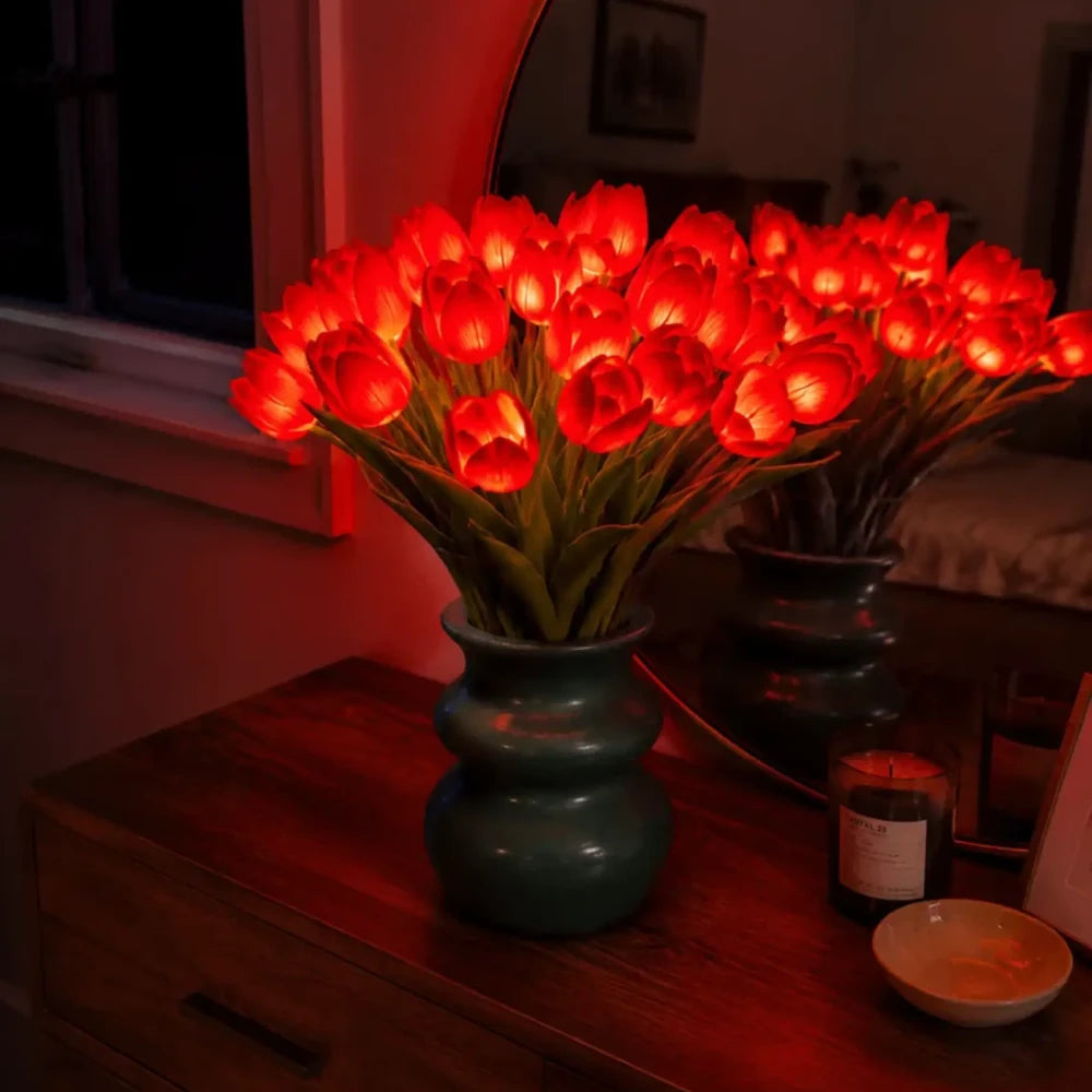 Glowing Tulip Light Bouquet